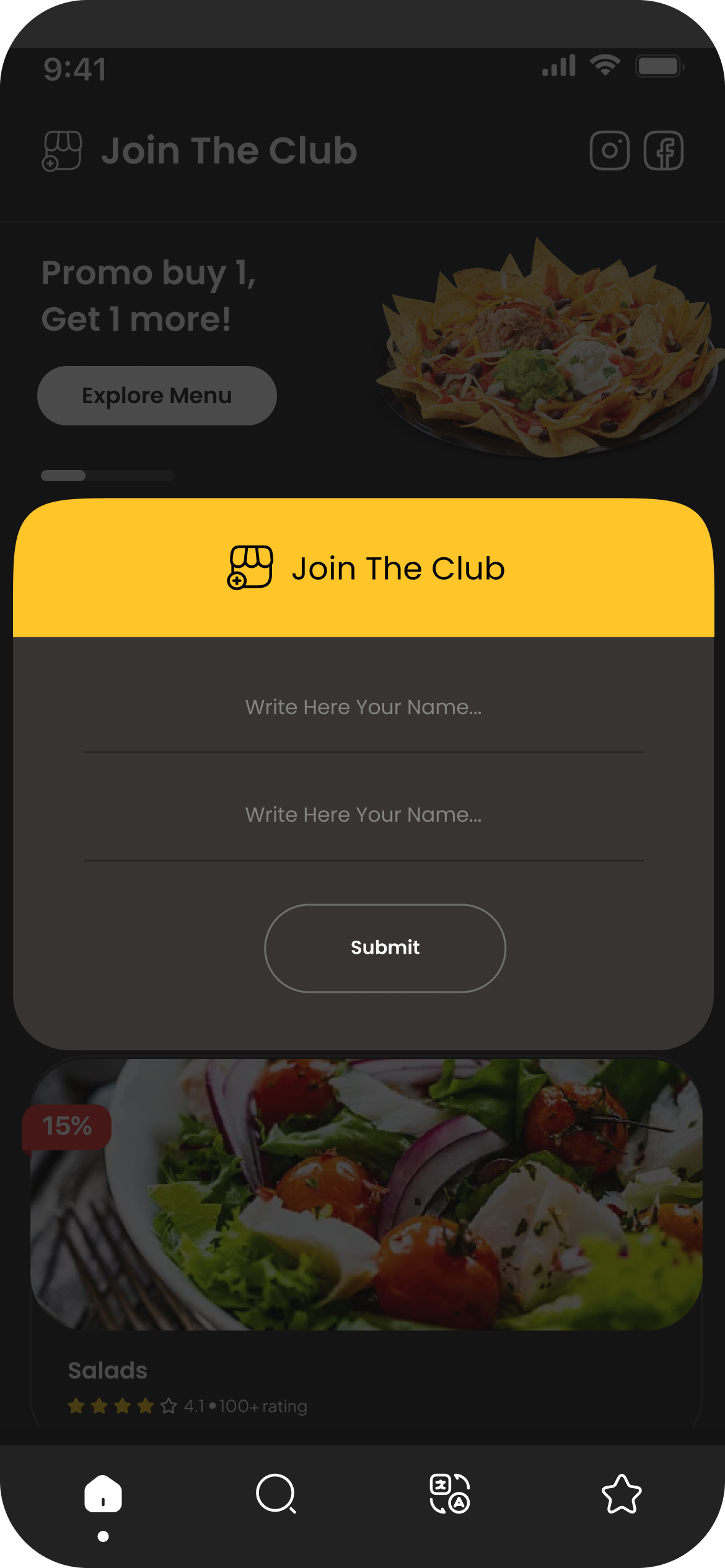 Digital Menu